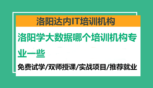 洛陽學(xué)大數(shù)據(jù)哪個(gè)培訓(xùn)機(jī)構(gòu)專業(yè)一些？