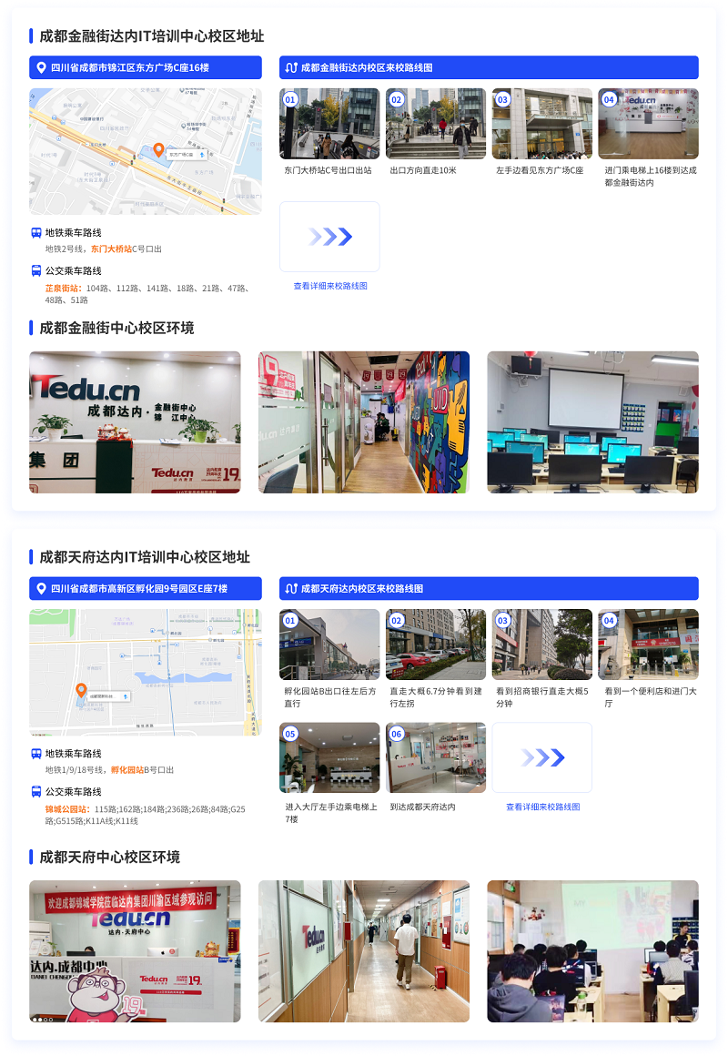 成都達(dá)內(nèi)教育來校路線圖