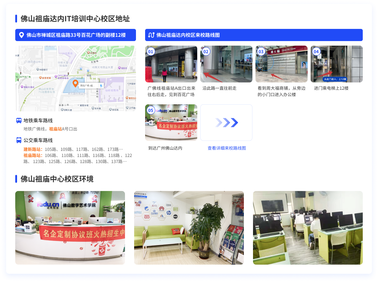 佛山達(dá)內(nèi)教育來校路線圖