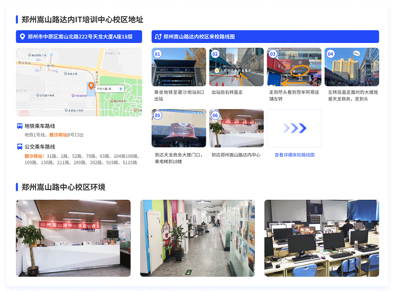 鄭州達(dá)內(nèi)教育來校路線圖